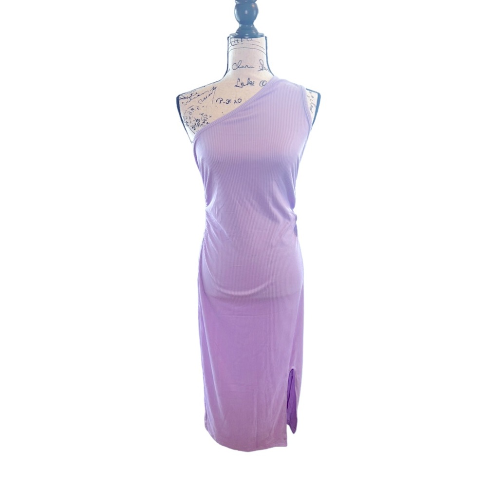 NWT Six Fifty Off Shoulder Purple Dress With Side Slit
